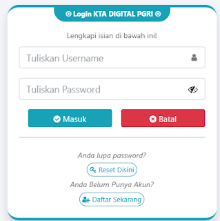 Register PGRI Donggala - Persatuan Guru Republik Indonesia Cabang Donggala